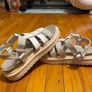 Grey Platform Sandals